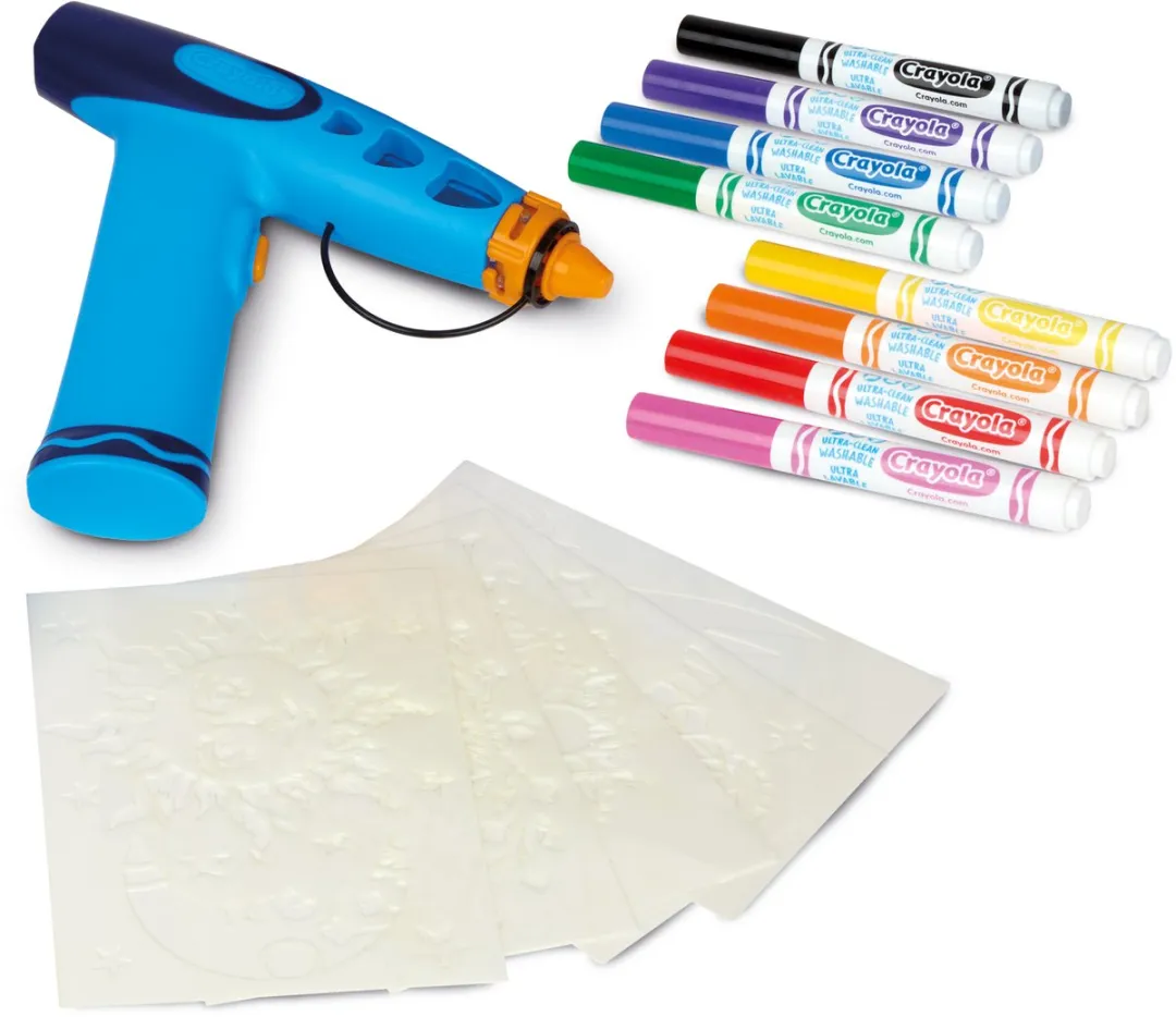 Crayola Marker Airbrush Hobbypakket - 12-delig Veelkleurig