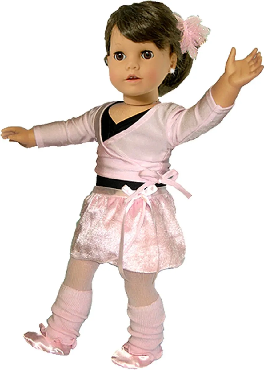 Sophia's by Teamson Kids Poppenkleding Ballet - 7 Stuks - Lichtroze/Zwart