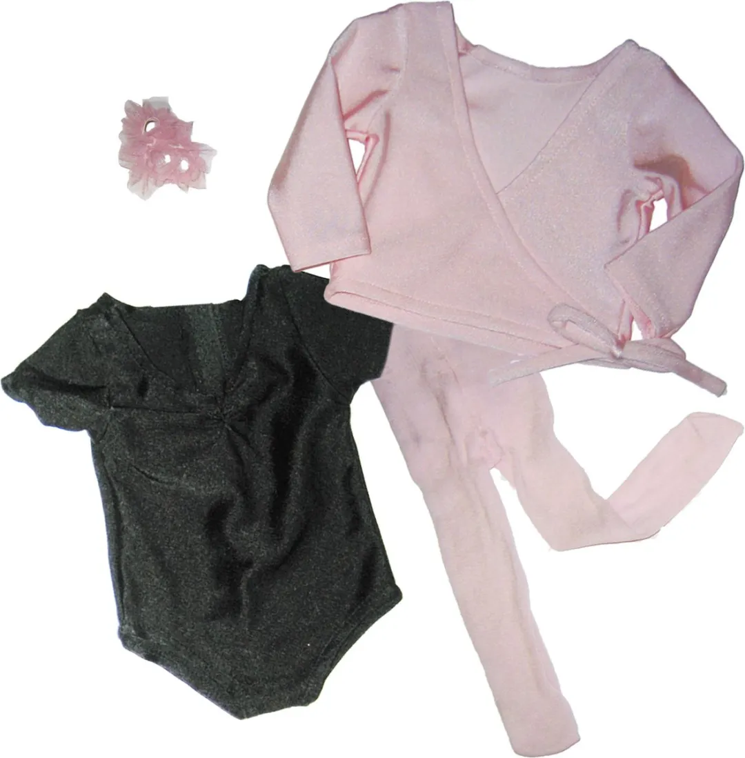 Sophia's by Teamson Kids Poppenkleding Ballet - 7 Stuks - Lichtroze/Zwart