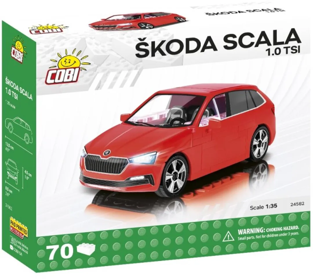 Cobi Škoda Scala Bouwpakket 70-delig - Rood