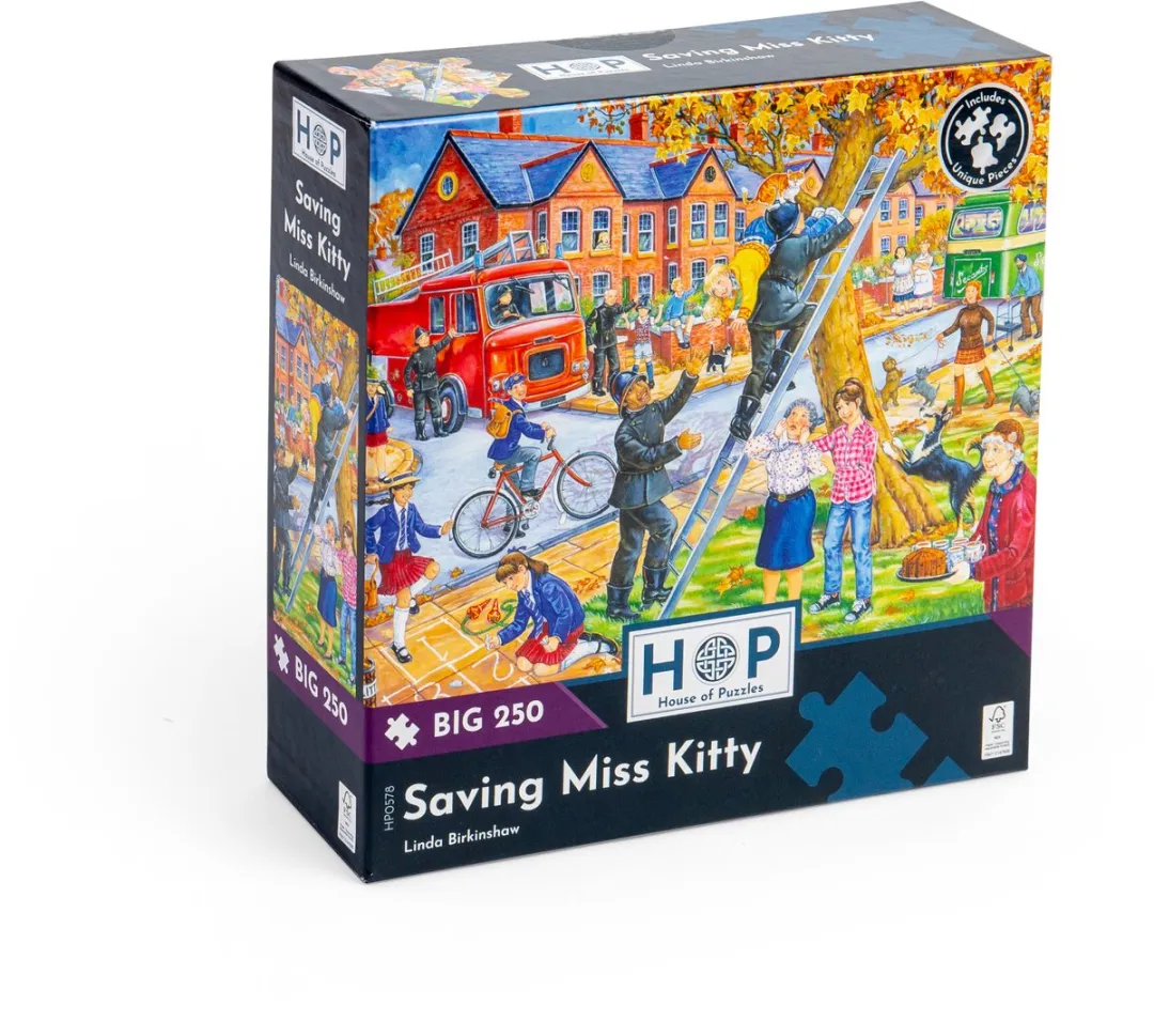 House Of Puzzles Saving Miss Kitty Legpuzzel 250 Stuks - HP0578