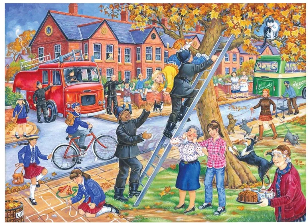 House Of Puzzles Saving Miss Kitty Legpuzzel 250 Stuks