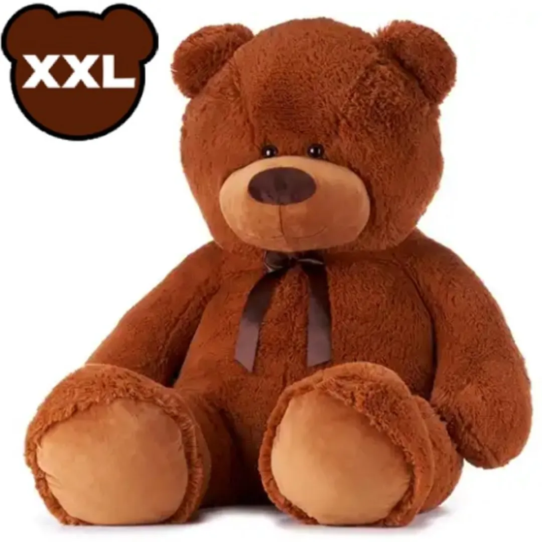 Topknuffels Teddybeer met Strik Pluche XXL 130cm
