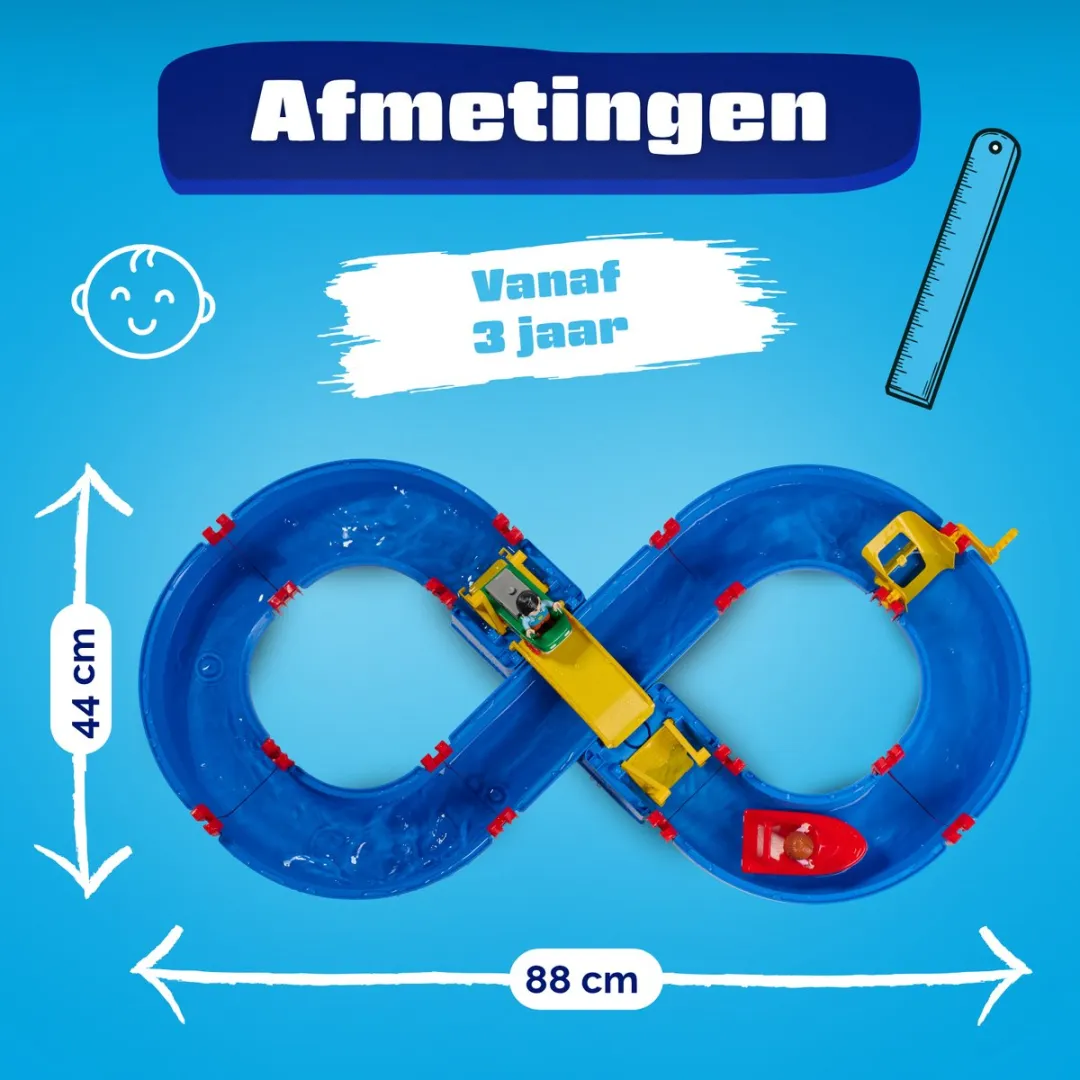 Fits4Kids Waterbaan F4k50005 - 50 Delig Blauw