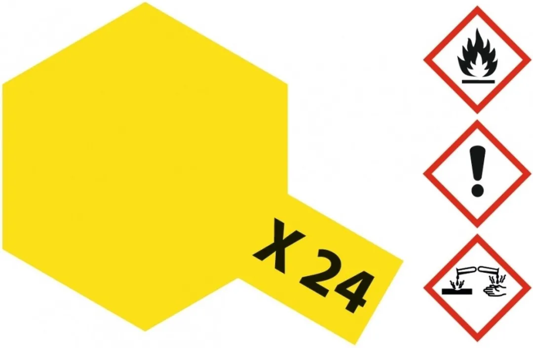 Tamiya X-24 Acrylverf Glanzend Geel 23ml