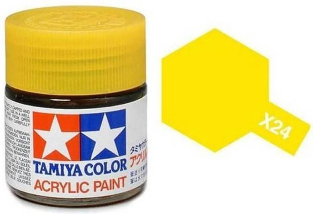 Tamiya X-24 Acrylverf Glanzend Geel 23ml
