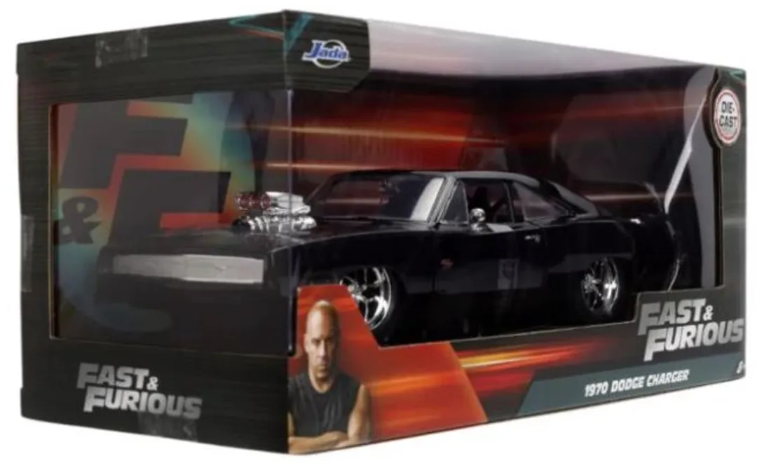 Jada Toys Fast & The Furious 1970 Dodge Charger 1:24 - Zwart