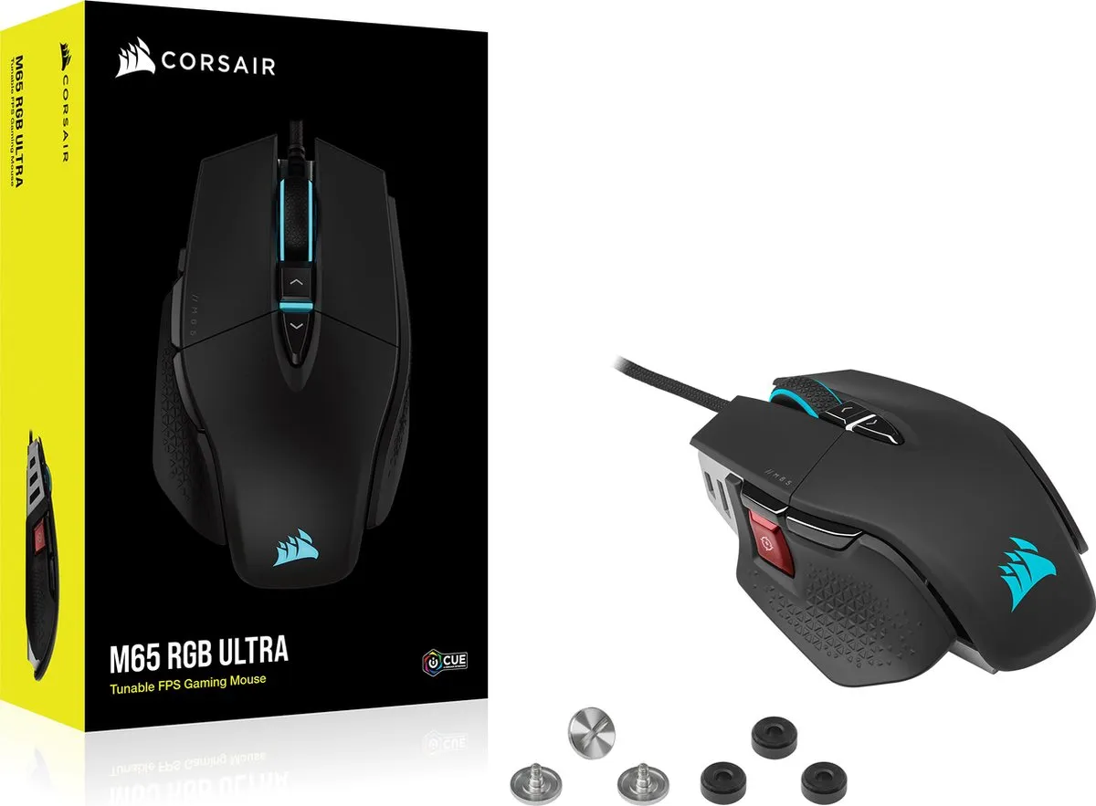 Corsair M65 RGB Ultra Gaming Muis - Zwart