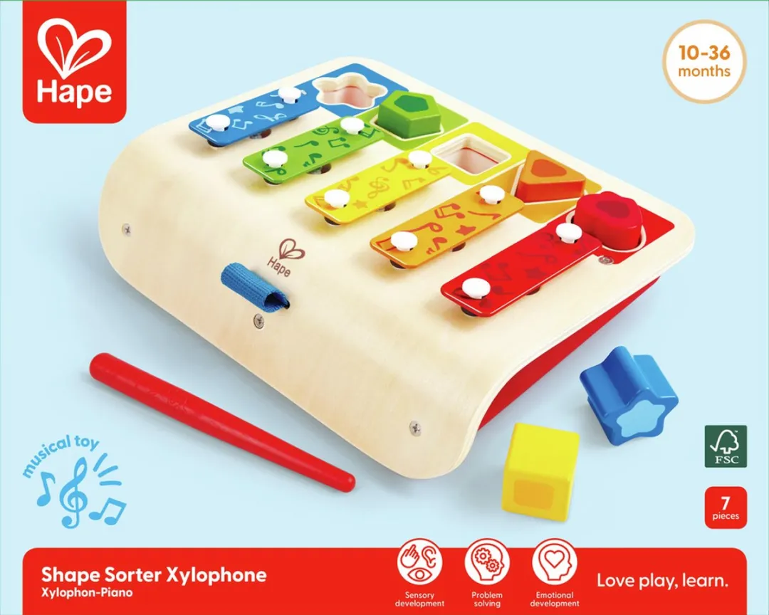 Hape Mijn Eerste Xylofoon & Piano - Veelkleurig - afbeelding 3 van 6