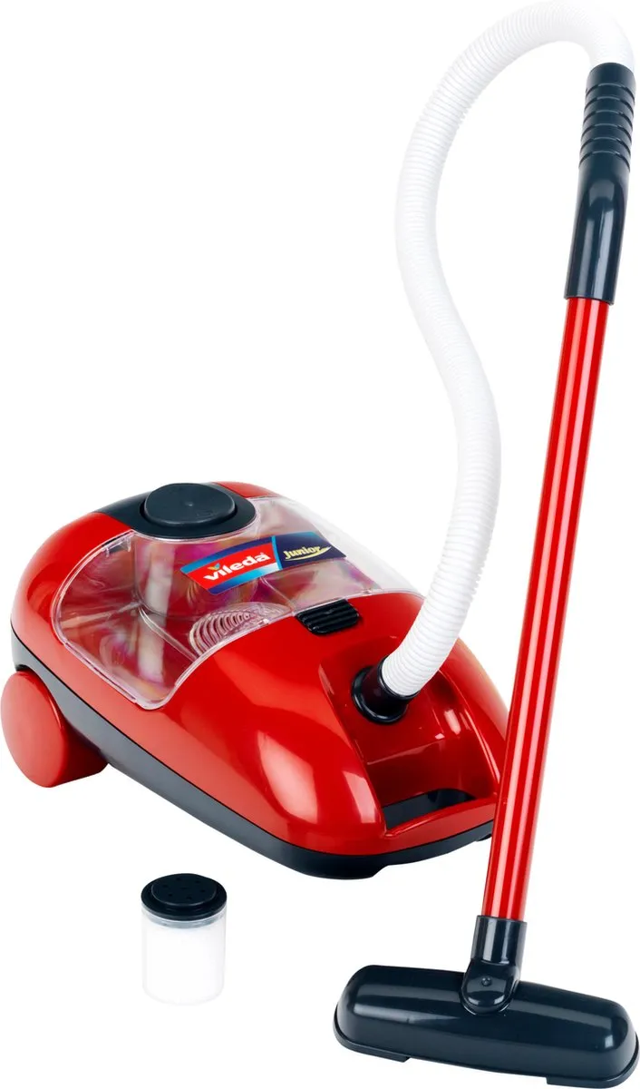Klein Toys Vileda Speelgoedstofzuiger - Rood/Zwart