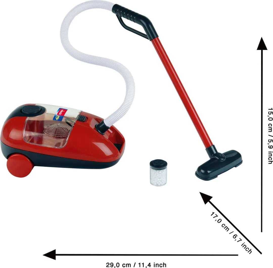 Klein Toys Vileda Speelgoedstofzuiger - Rood/Zwart