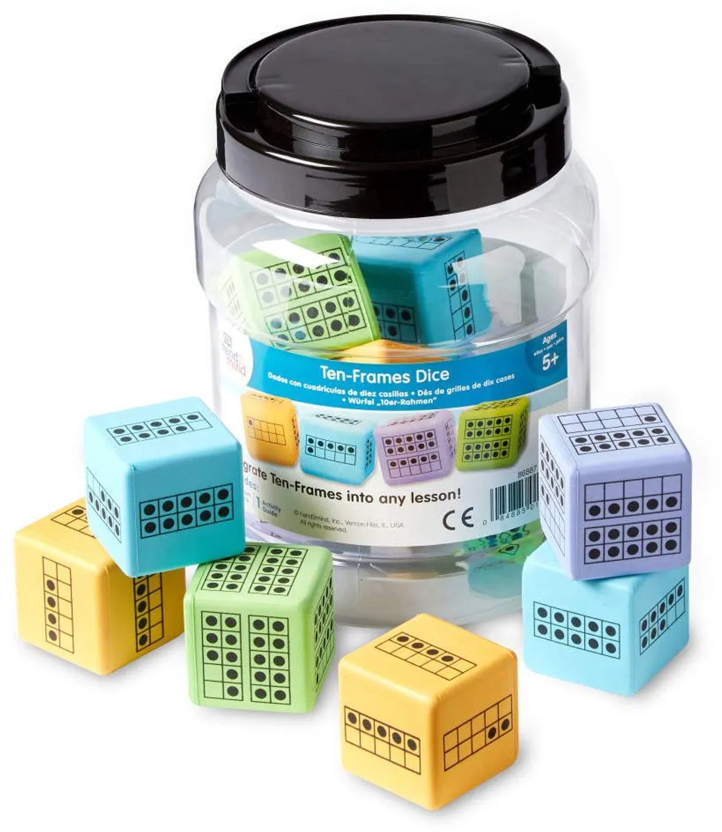 Learning Resources XL Foam Dobbelstenen 10-structuur