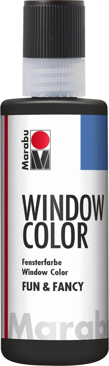 Marabu Sticker- en Glasverf 80ml - Zwart