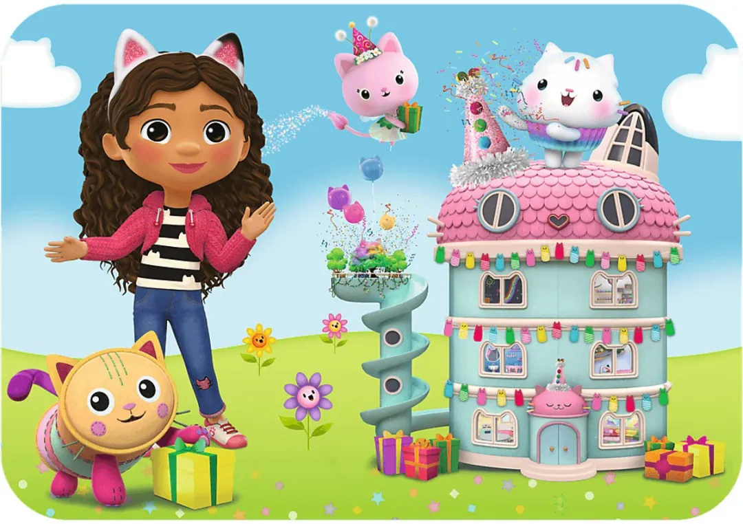 Trefl Gabby's Poppenhuis Houten Puzzel 1000 Stuks - Multicolor