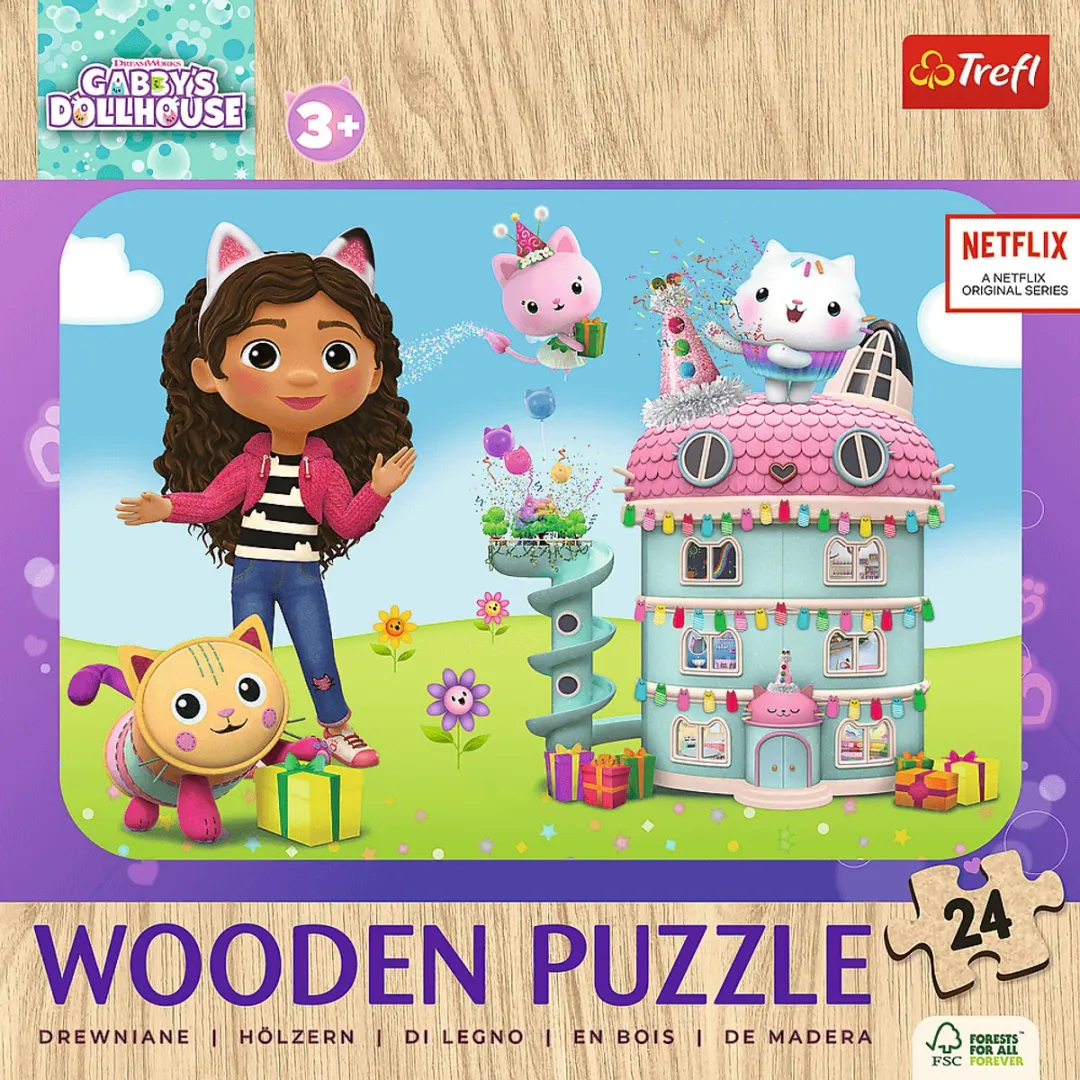 Trefl Gabby's Poppenhuis Houten Puzzel 1000 Stuks - Multicolor