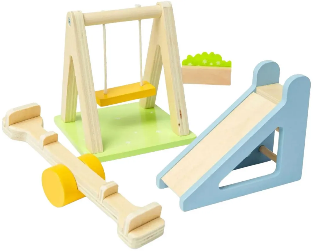 BIGJIGS Houten Poppenhuismeubels Tuinset 38006
