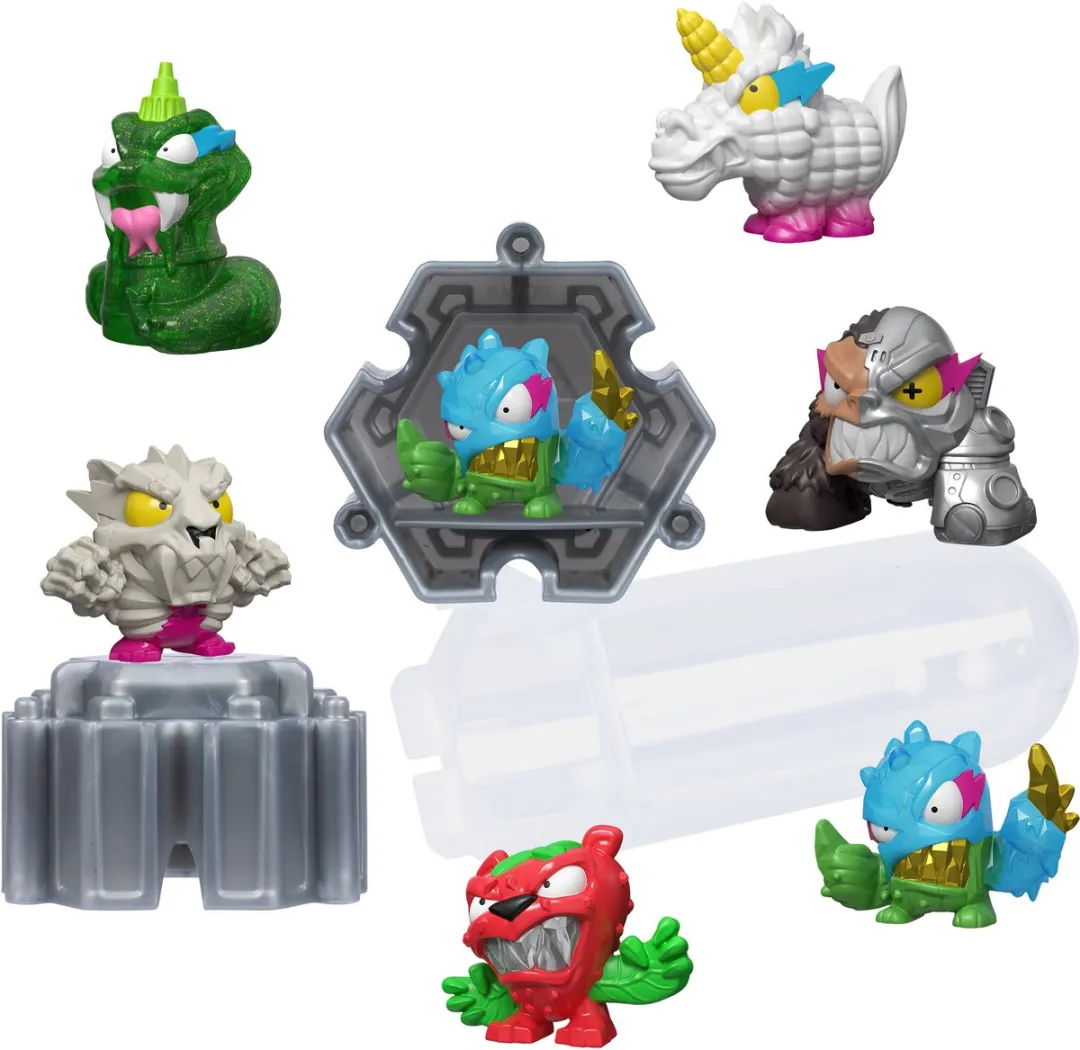 Moose Toys MrBeast Lab Swarms Hyper Fusion Test Tube - 3 Microbeesten & Fusion Caps - Multicolor