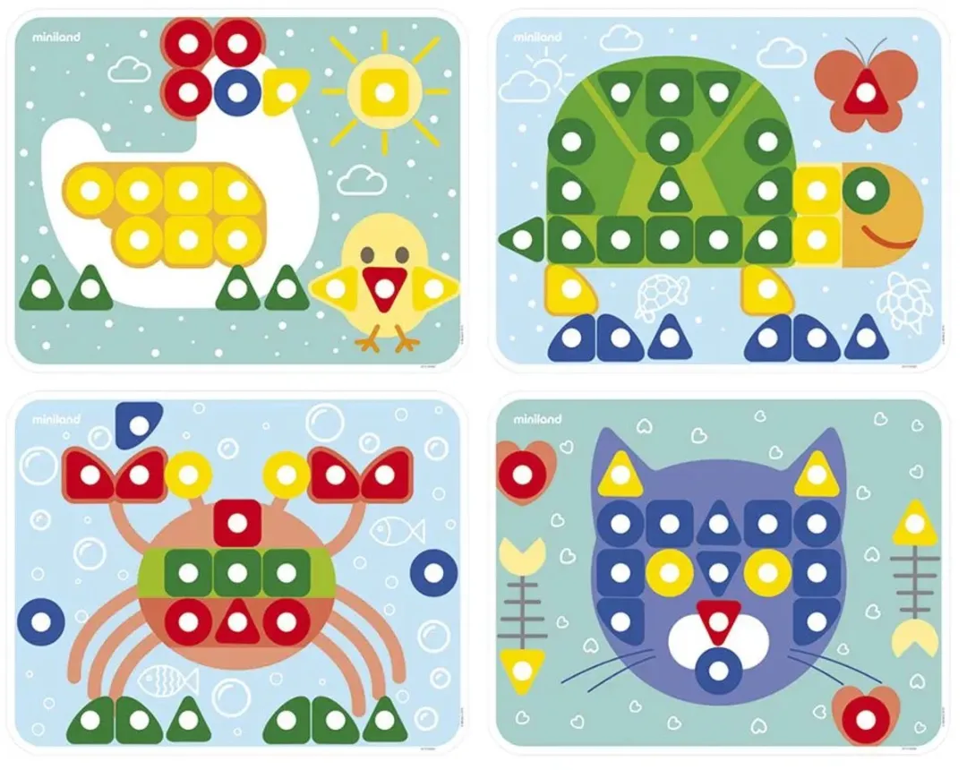 Miniland Mozaïek Superpegs - Multicolor