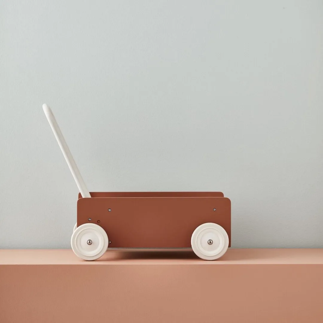 Kids Concept Wandelwagentje Donker Abrikoos