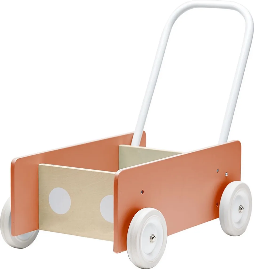 Kids Concept Wandelwagentje Donker Abrikoos
