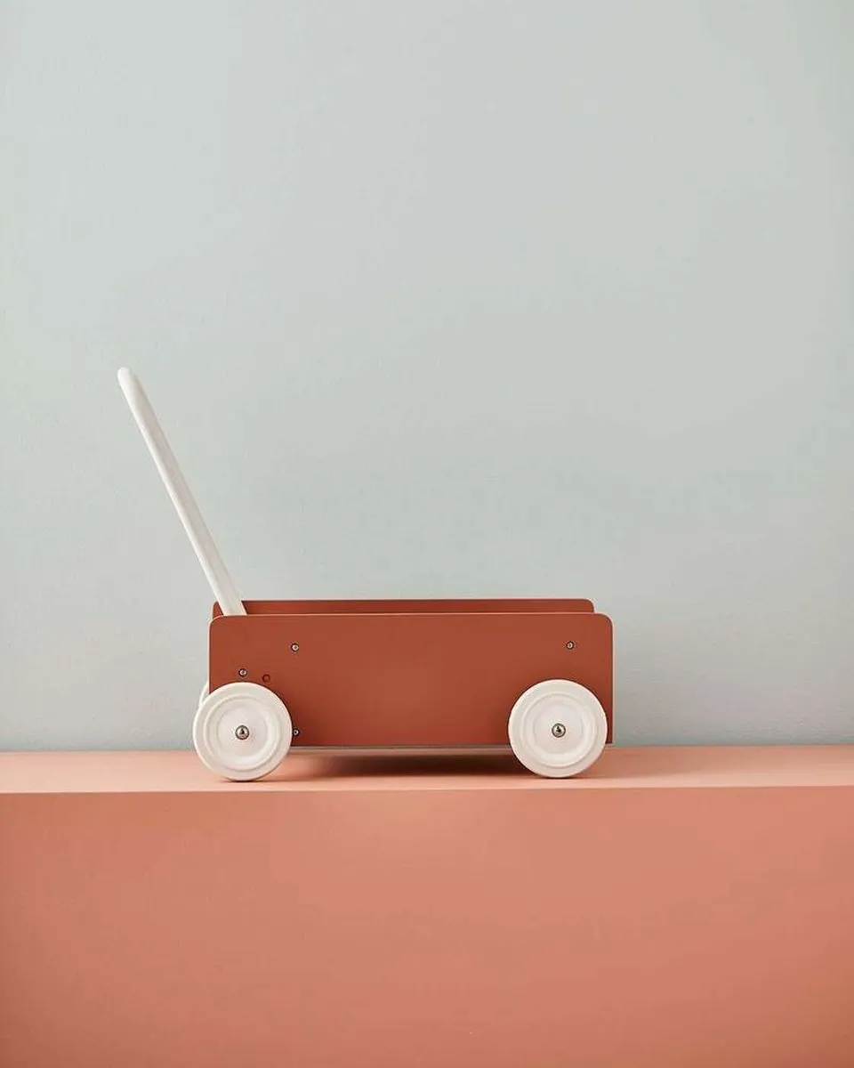 Kids Concept Wandelwagentje Donker Abrikoos