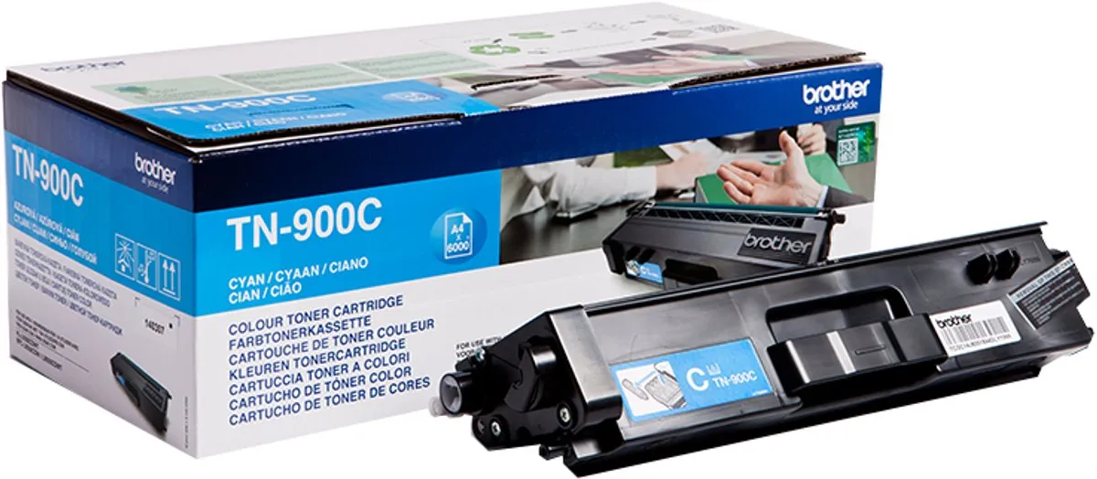 Brother TN-900C Cyaan Toner - 6000 pagina's - afbeelding 6 van 6