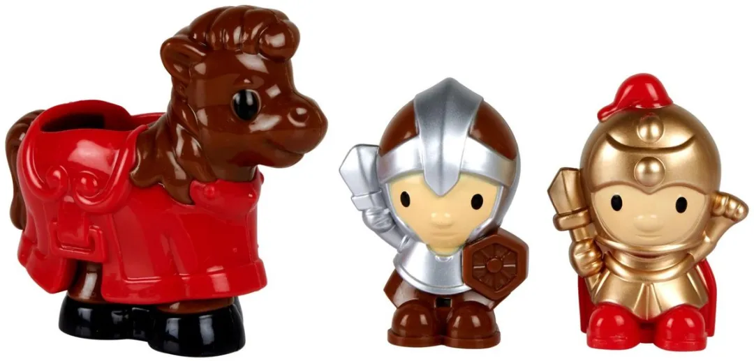 Eddy Toys Kasteel Speelset 8-delig - Middeleeuws - Rood Grijs