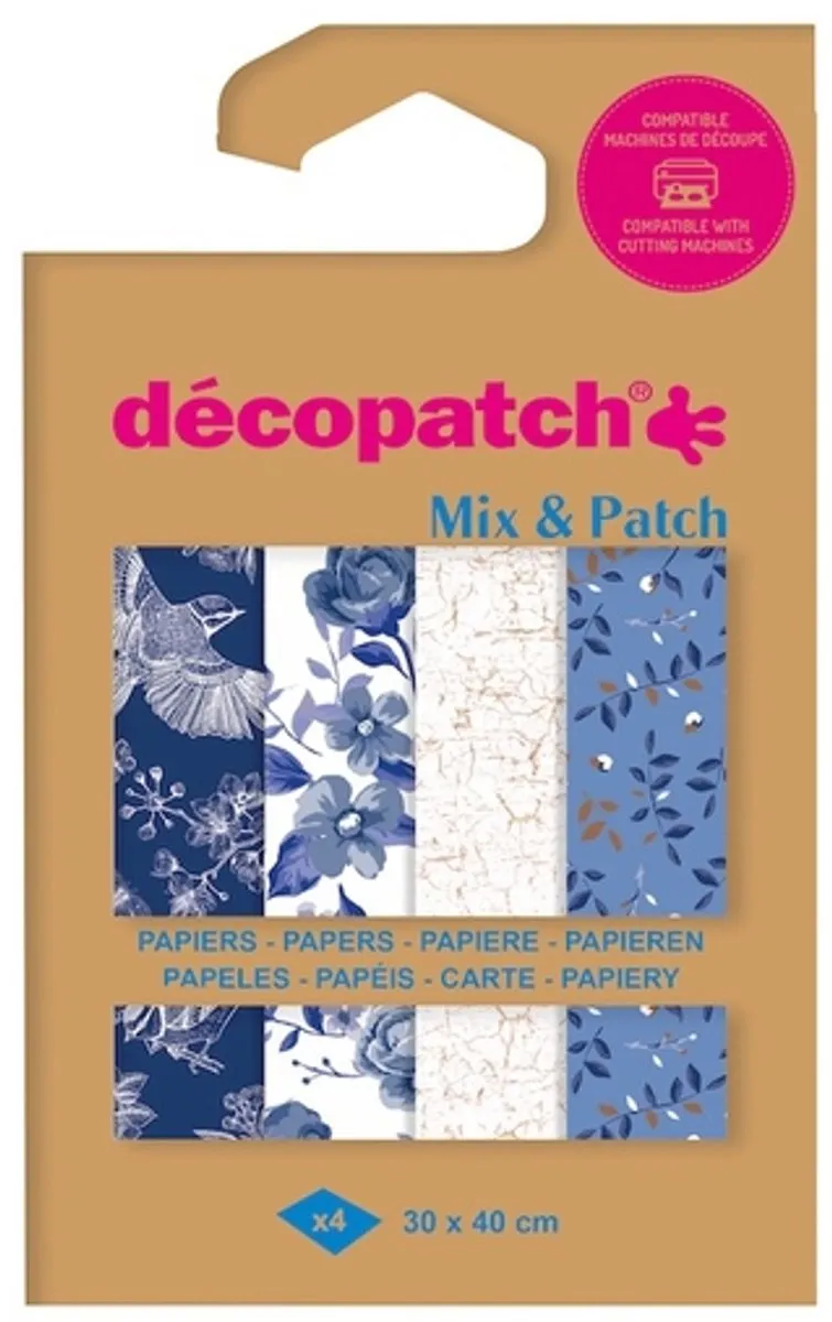 Decopatch Hobbypapier Shades of Blue 30x40cm