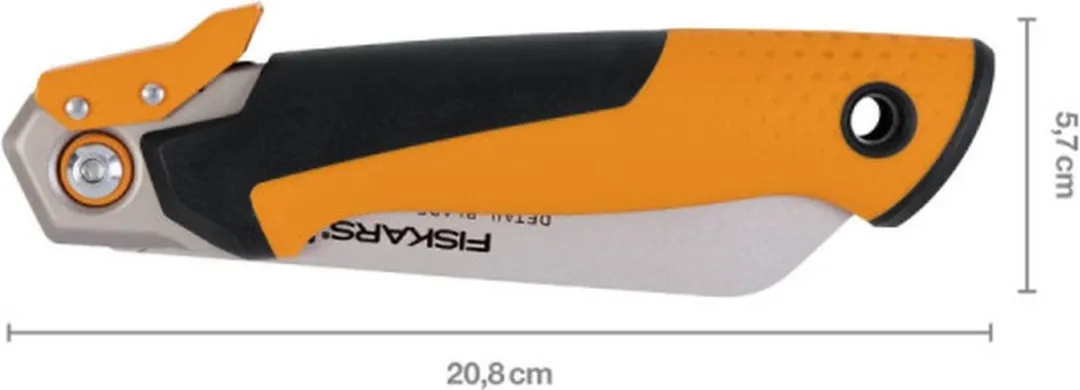 Fiskars PowerTooth Inklapbare Trekzaag 15cm - 19TPI - Oranje/Zwart