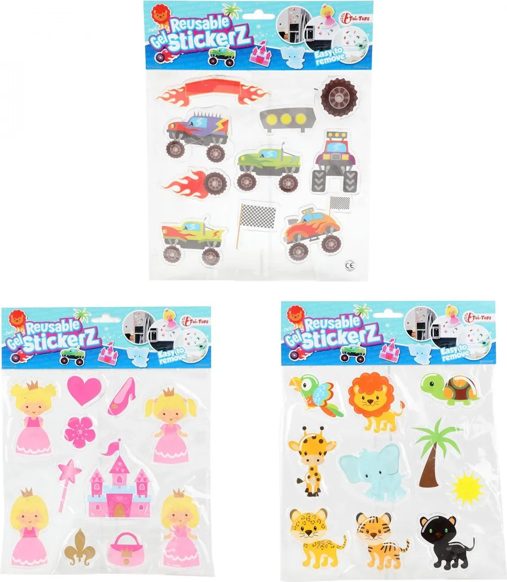 Toi-Toys Gelstickers Reusable Prinsessen