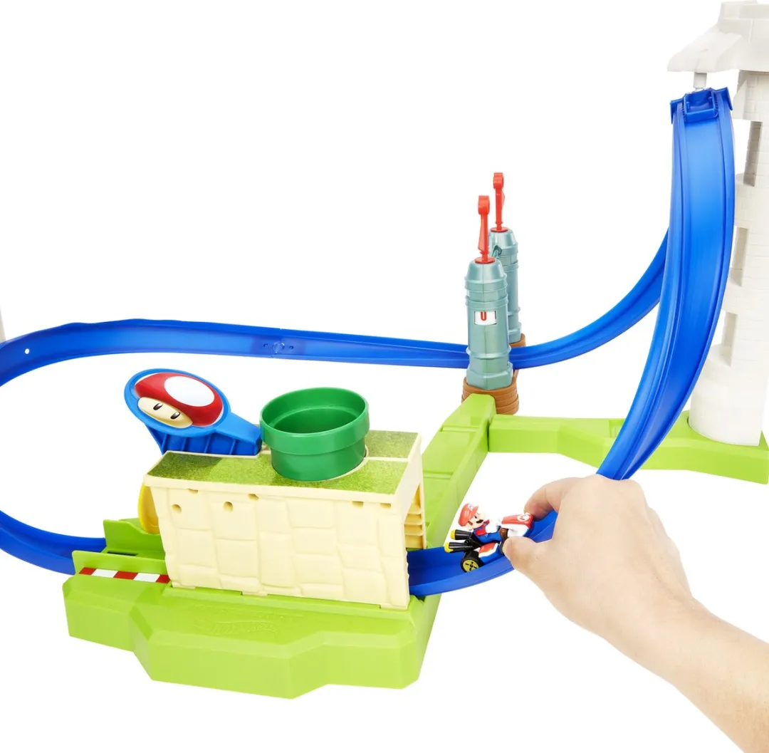 Hot Wheels Mario Kart Slam Stroomkring HGK59 Racebaan - 4x AA