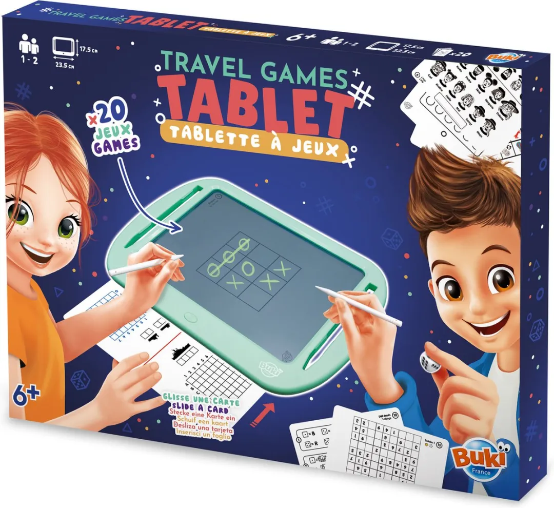 Buki 6208 Schrijfbordje met 20 Bordspellen