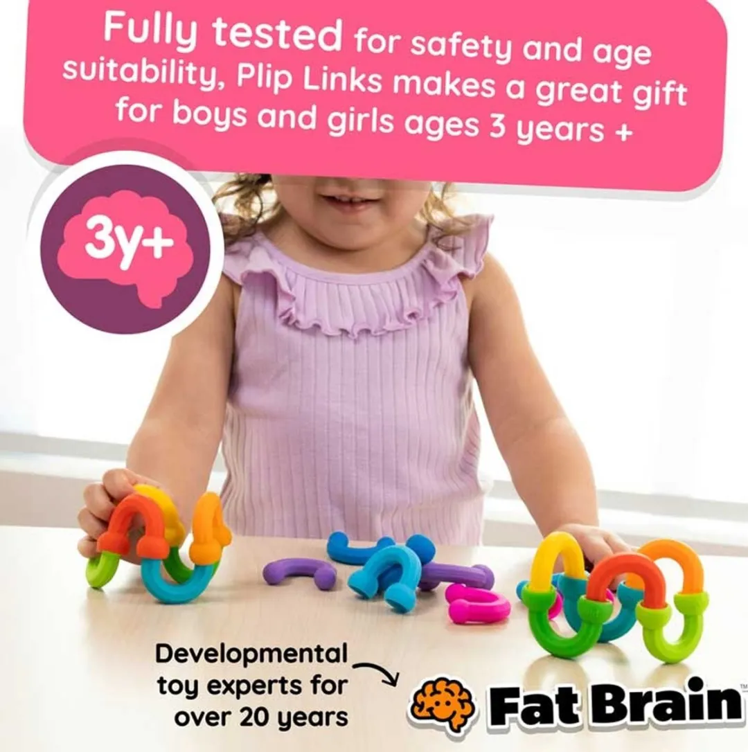 Fat Brain Toys Plip Links Bouwspeelgoed - 2 Stuks - Multicolor