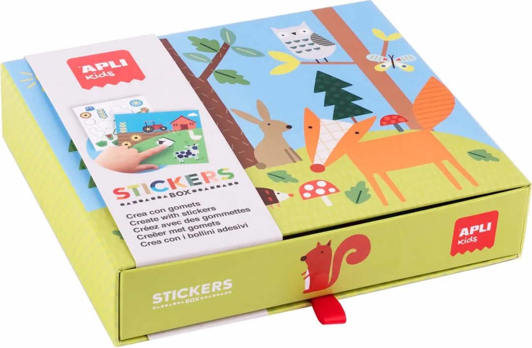 Apli Kids Stickerspel Dieren en hun omgeving - Multicolor