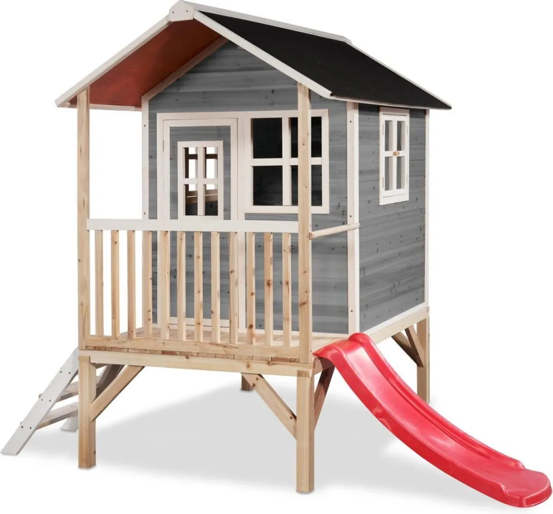 EXIT Toys Loft 300 Houten Speelhuis Grijs