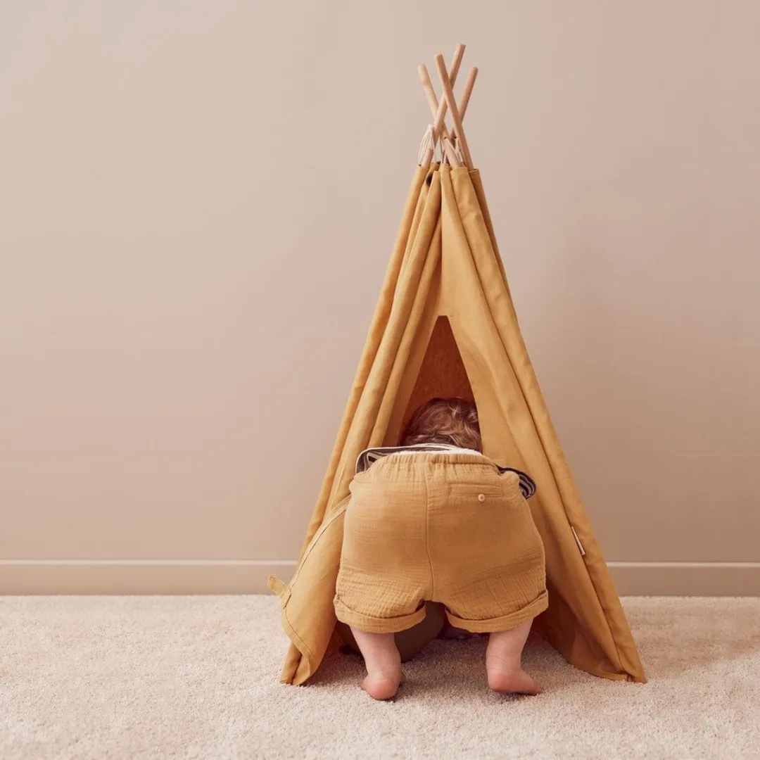Kids Concept Tipi Tent Mini - Geel