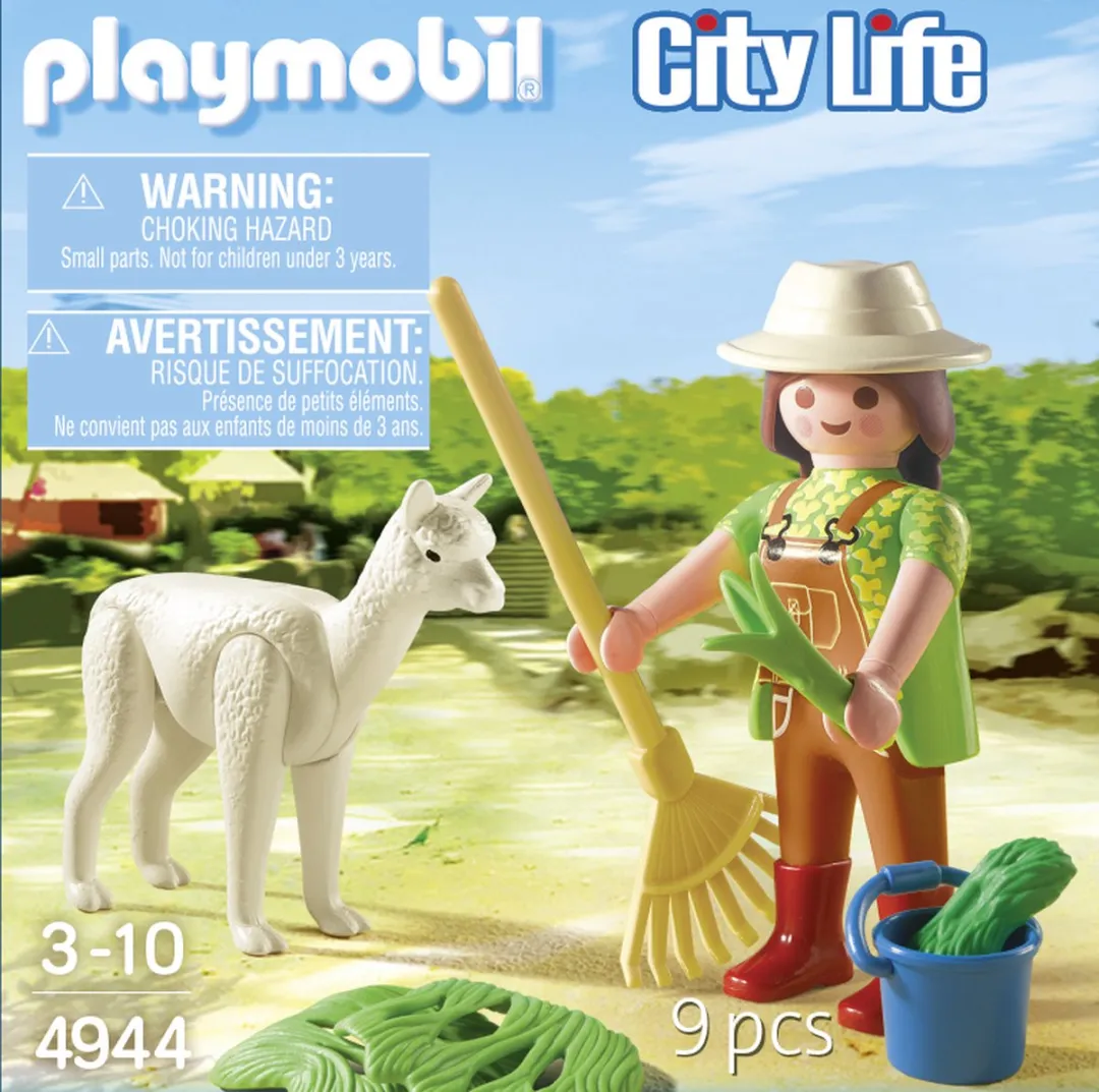 Playmobil Easter Eggs Dierenverzorger met alpaca 4944 - Multicolor - afbeelding 6 van 6