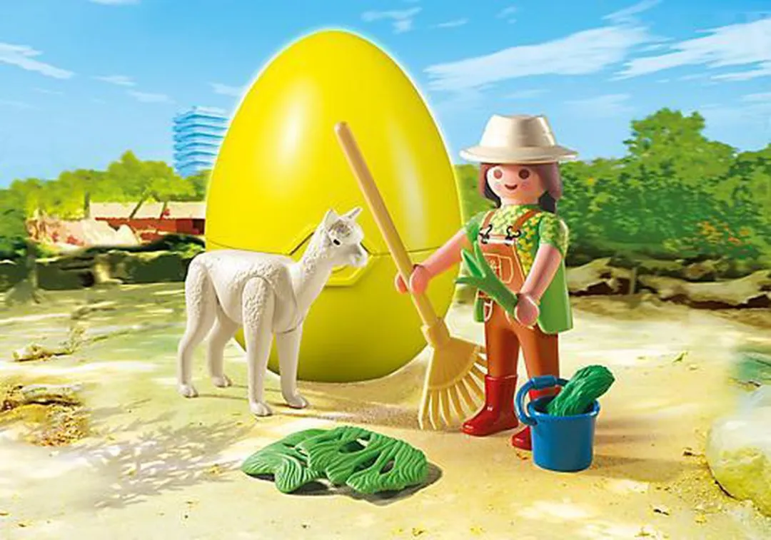 Playmobil Easter Eggs Dierenverzorger met alpaca 4944 - Multicolor