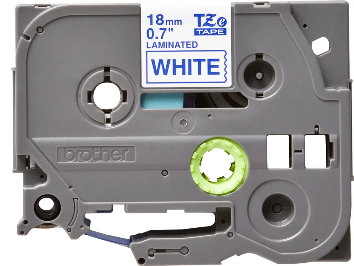 Brother TZ-243 Tape 18mm - Blauw op wit - 8m