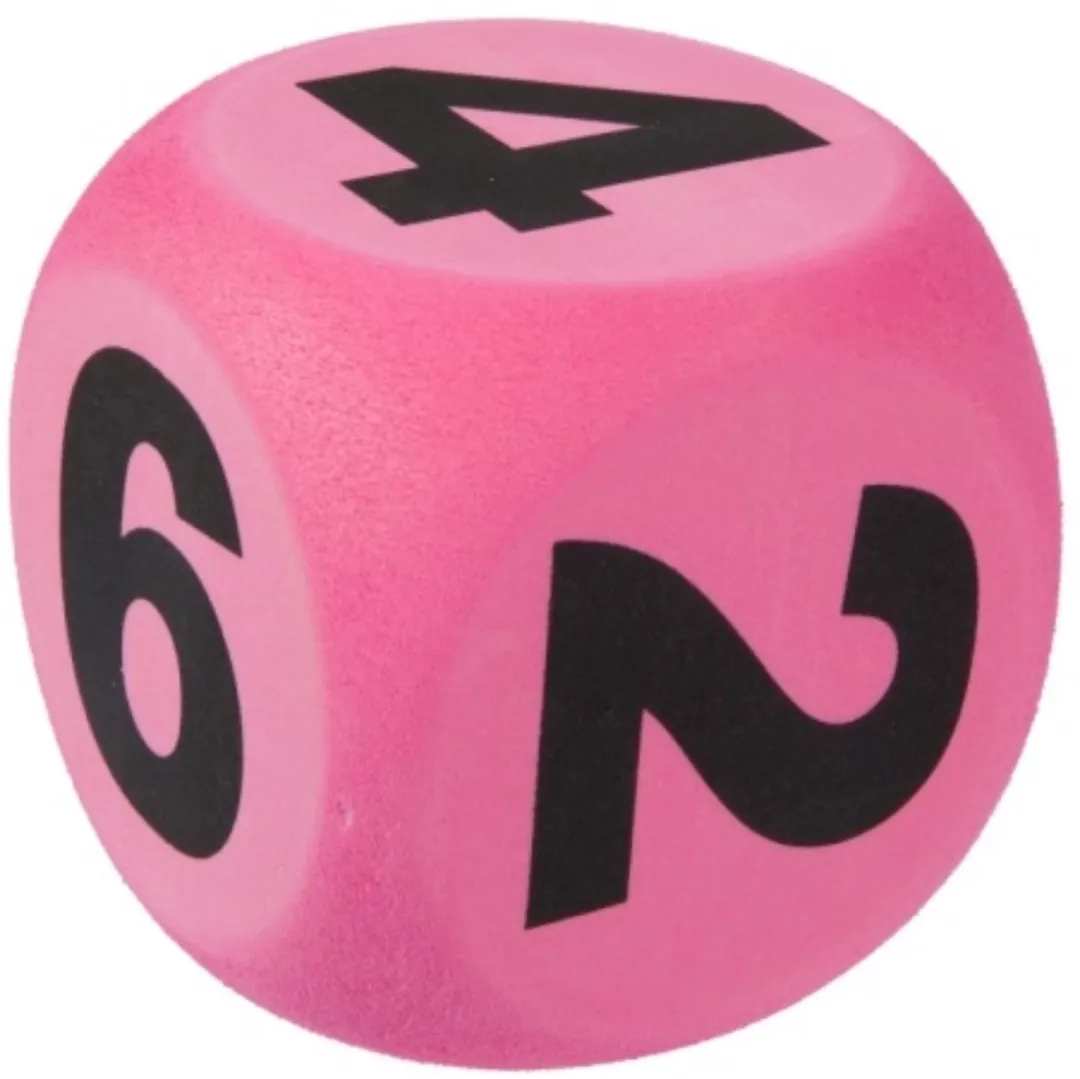 Toi-Toys Dobbelsteen XXL Roze 10cm