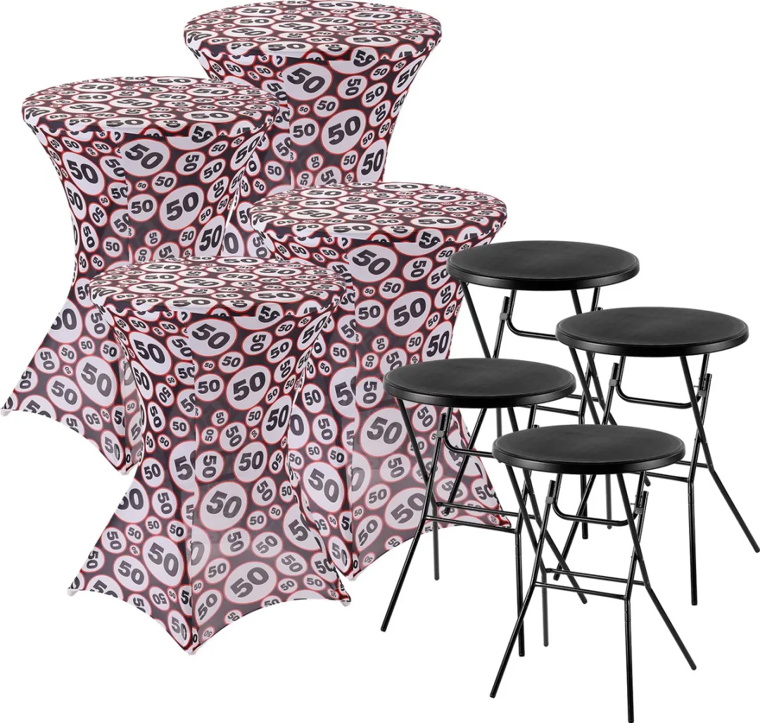 Bardi Stretch Statafelhoes 4 Stuks 80x110cm