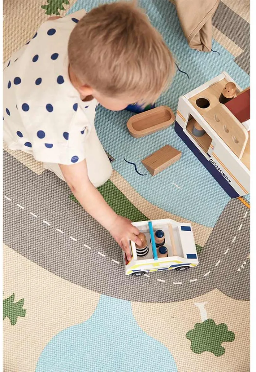 Kids Concept Speeltapijt Aiden Landschap Beige 130x170
