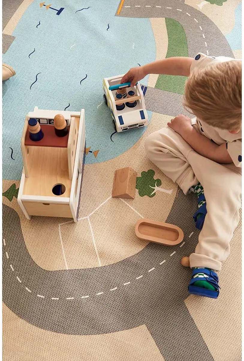 Kids Concept Speeltapijt Aiden Landschap Beige 130x170