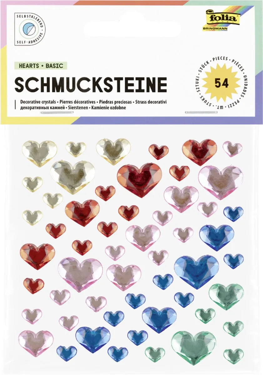 Folia Sierstenen HEARTS BASIC Zelfklevend