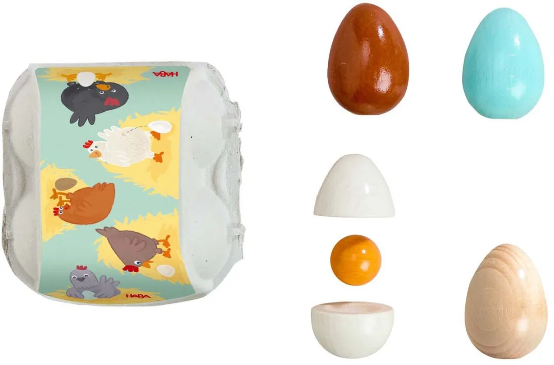 Haba Houten Speeleieren Multicolor