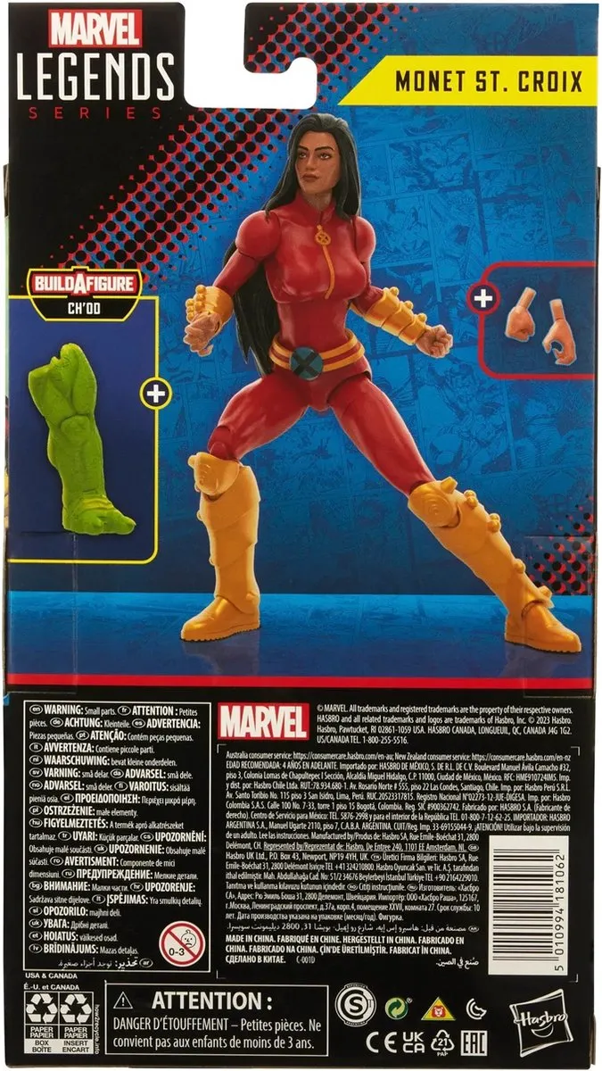 Marvel X-Men Marvel Legends Monet St. Croix Ch'od - 15cm - Multicolours