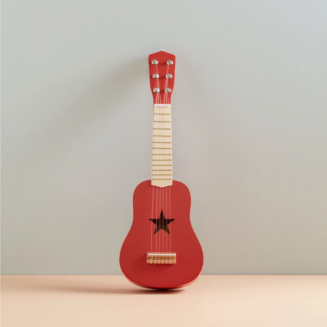 Kids Concept Houten Gitaar - Rood