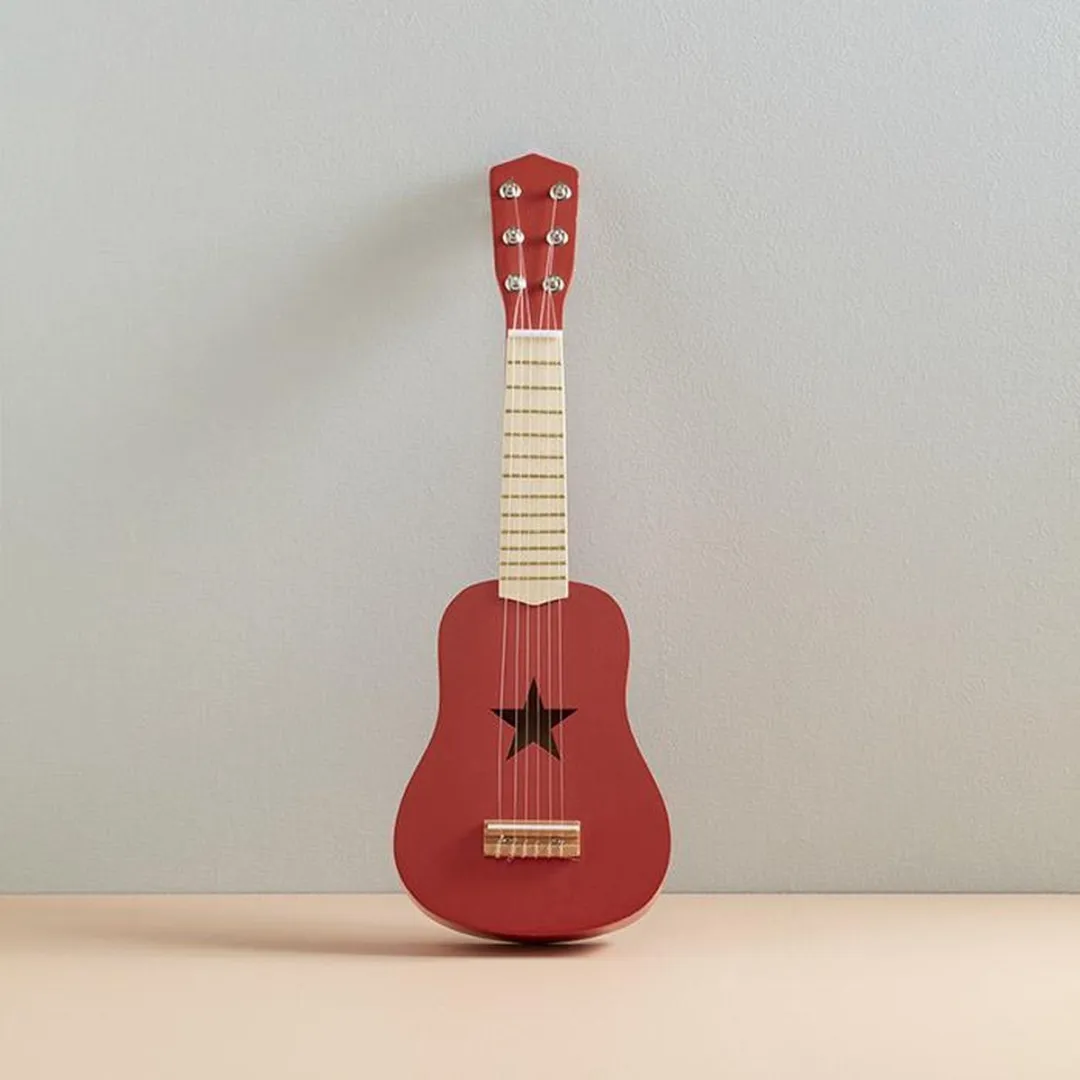 Kids Concept Houten Gitaar - Rood