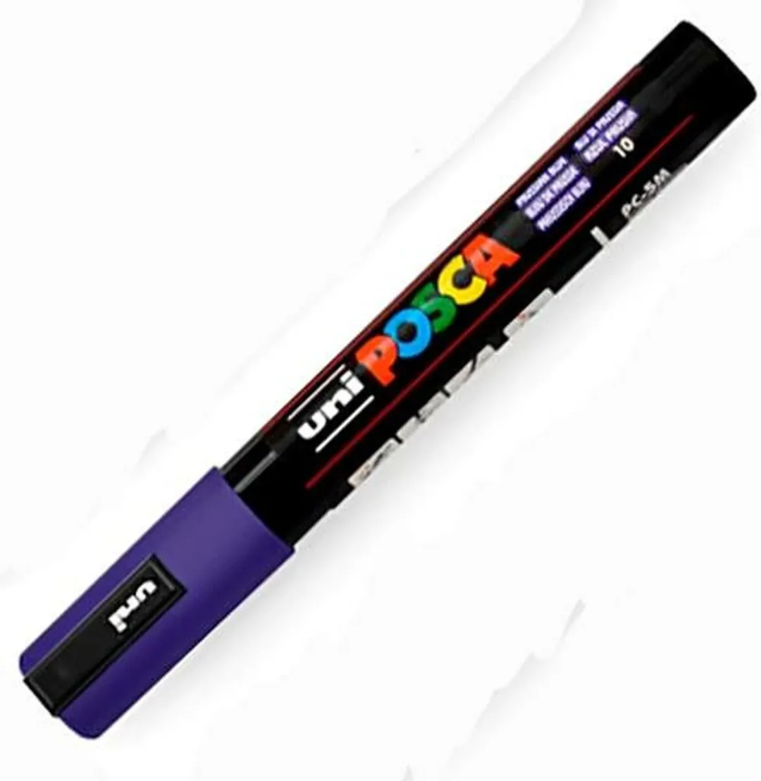 Posca PC-5M Medium Tip Verfstiften - Pruisig Blauw - 6 Stuks