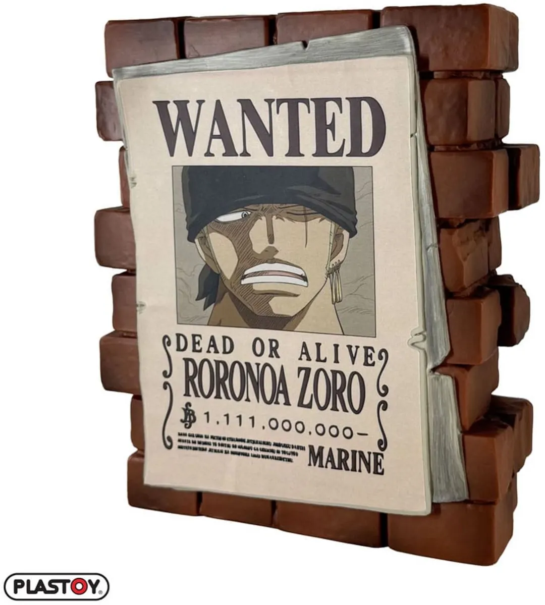 Plastoy One Piece Zoro Wanted Bank - Multi